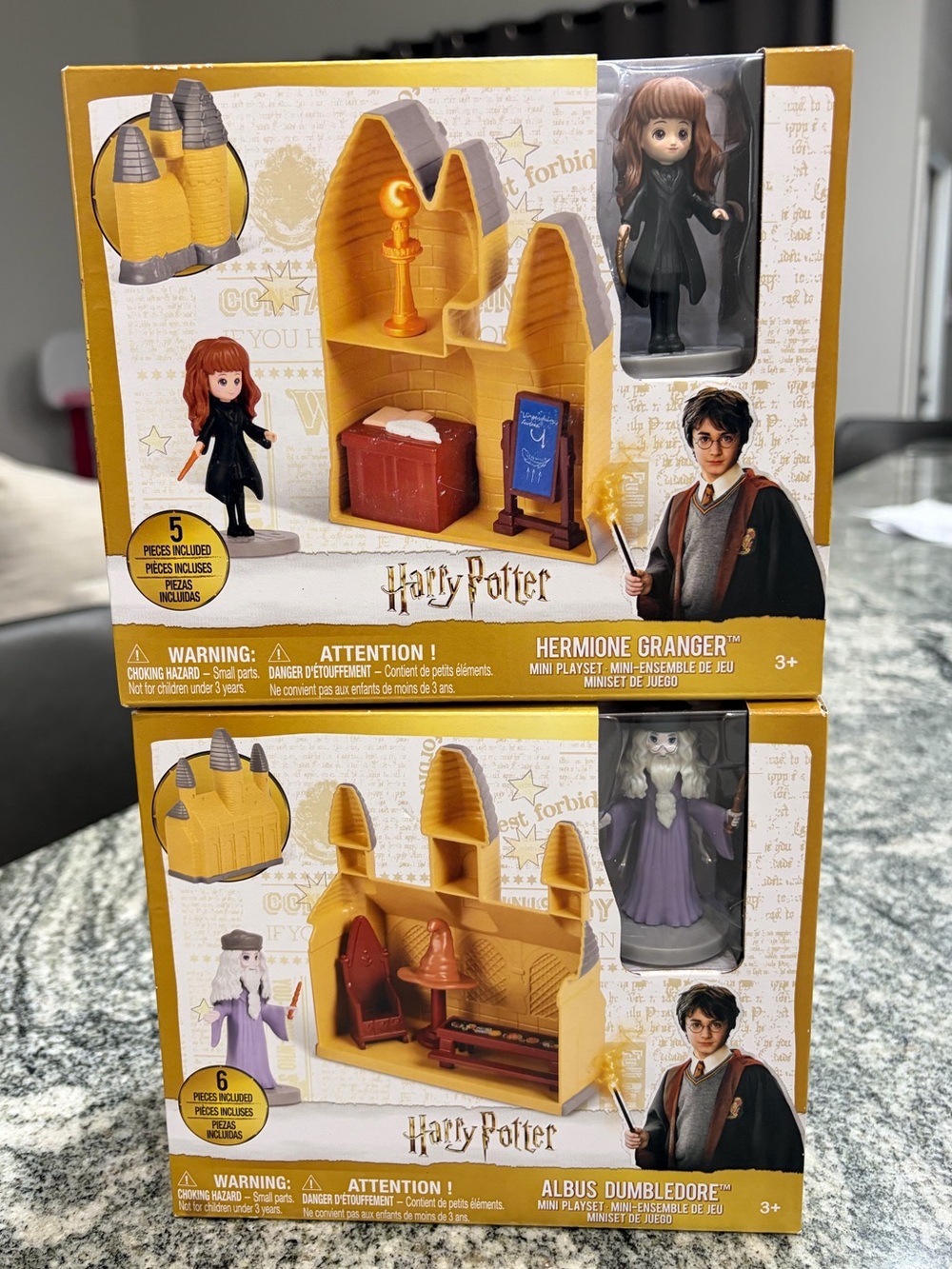 NIB - Harry Potter Mini Playset Lot – Hermione Granger & Albus Dumbledore
